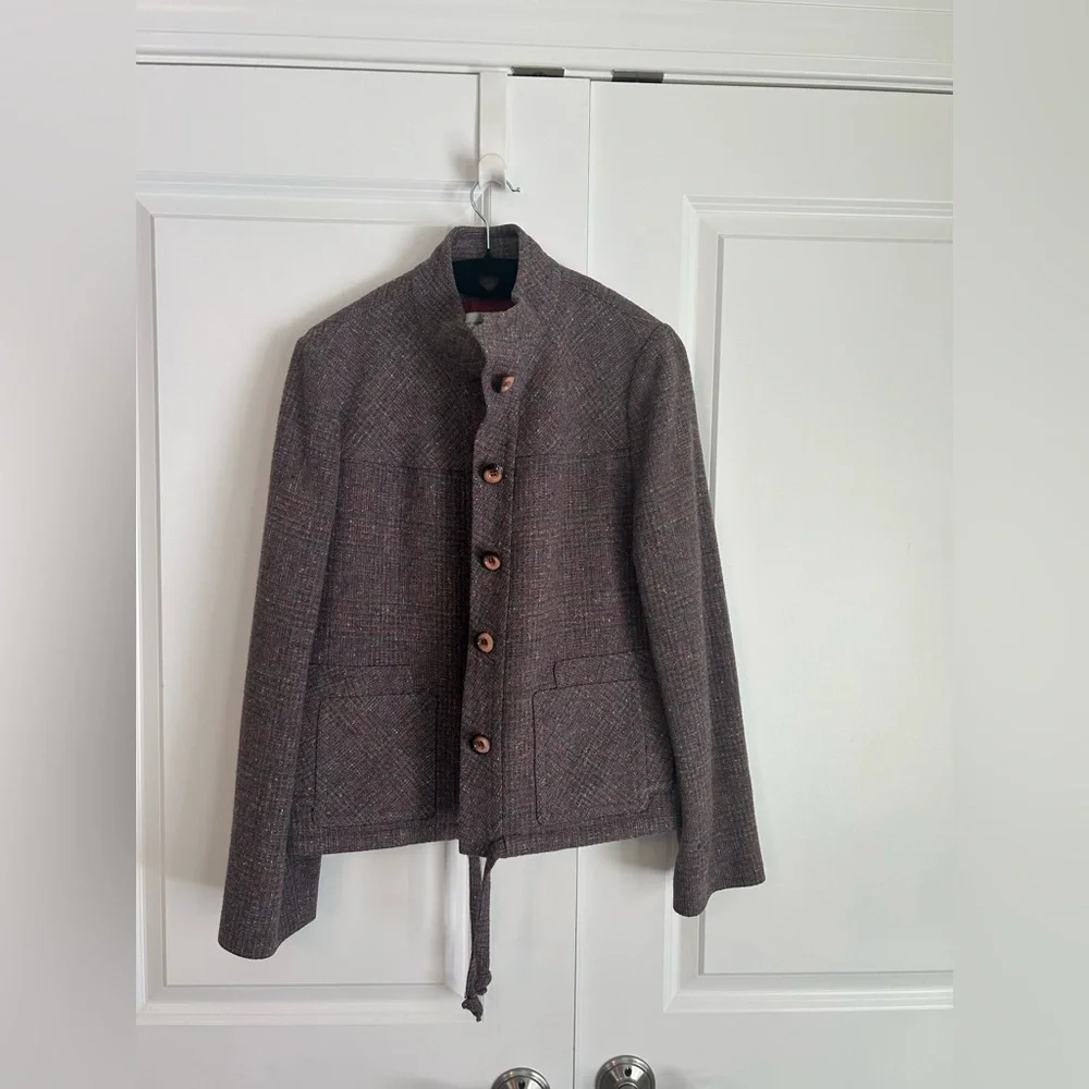 Vintage Henry White Dublin wool tweed blazer purple multicolor - Picture 2 of 9